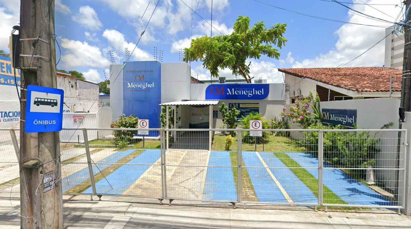 Fachada atual do 3º Cartório Meneghel